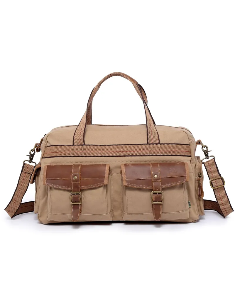 Tsd Brand Turtle Ridge Canvas Duffel Bag