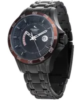 Strumento Marino Men's Hurricane Black Ion-Plated Stainless Steel Bracelet Watch 46mm