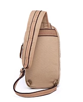 Tsd Brand Turtle Ridge Canvas Sling Bag