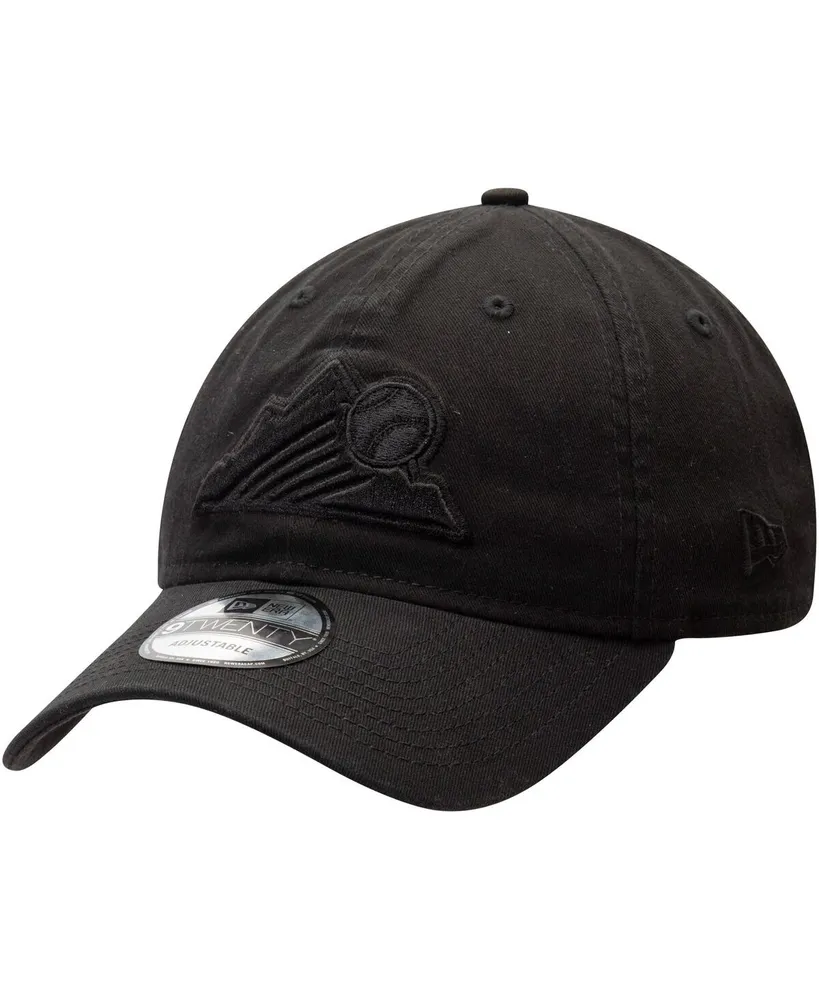 Men's New Era Black Colorado Rockies Team Tonal Core Classic 9TWENTY Adjustable Hat