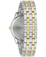 Bulova Men's Sutton Two-Tone Stainless Steel Bracelet Watch 40mm - Two