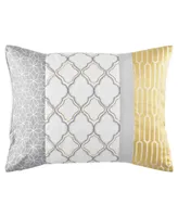 Ridgewood Queen Comforter Set, 10 Piece - Gray, Gold