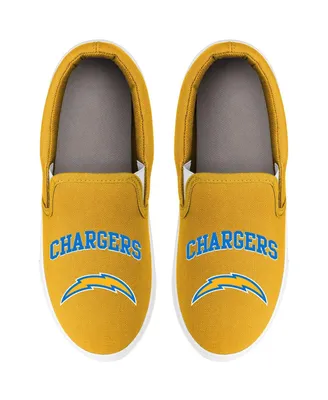 Women's Foco Los Angeles Chargers Big Logo Slip-On Sneakers