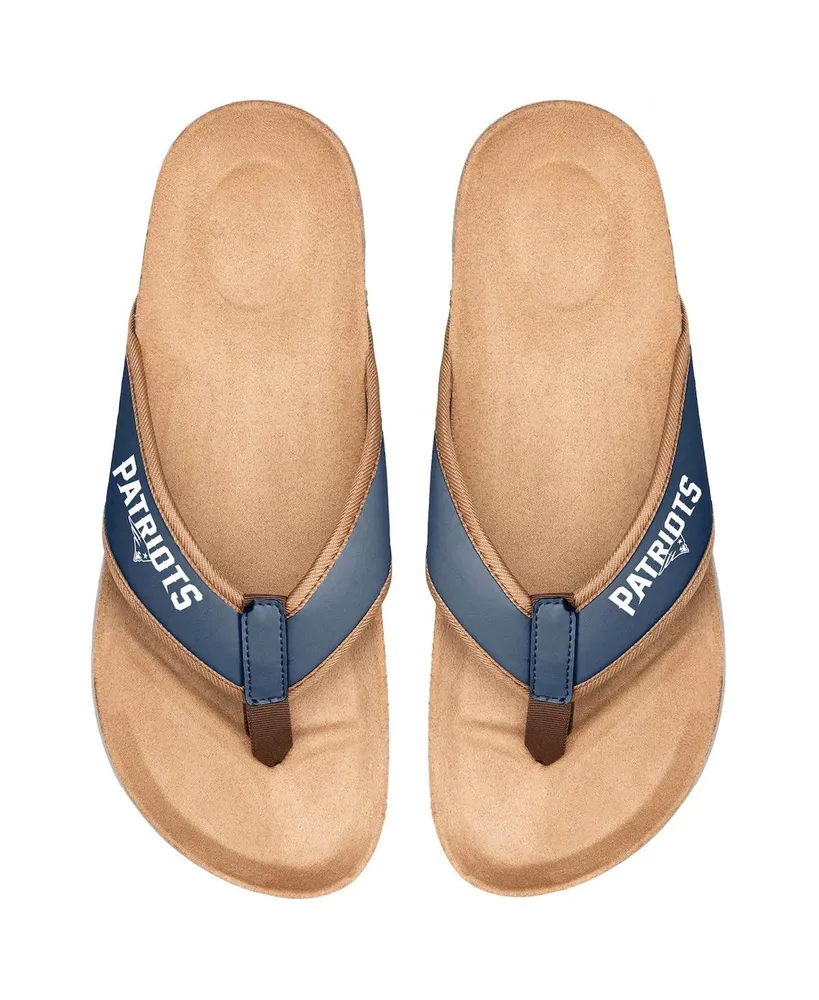 Men's Foco New England Patriots Cork Flip Flops