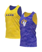 Men's Foco Royal and Gold Los Angeles Rams Reversible Mesh Tank Top