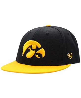 Men's Top of the World Black, Gold Iowa Hawkeyes Team Color Two-Tone Fitted Hat