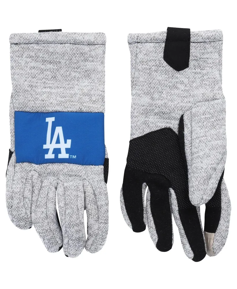 Men's Foco Gray Los Angeles Dodgers Team Knit Gloves