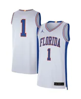 Men's Jordan #1 White Florida Gators Retro Limited Jersey