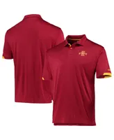 Men's Colosseum Cardinal Iowa State Cyclones Santry Polo Shirt