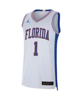 Men's Jordan #1 White Florida Gators Retro Limited Jersey