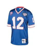 Men's Mitchell & Ness Jim Kelly Royal Buffalo Bills 1994 Authentic Throwback Retired Player Jersey