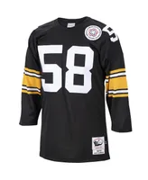 Men's Mitchell & Ness Jack Lambert Black Pittsburgh Steelers 1975 Authentic Retired Player Jersey