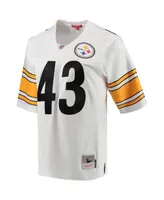 Women's Mitchell & Ness Troy Polamalu White Pittsburgh Steelers 2005 Legacy Replica Team Jersey