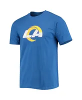 Men's Concepts Sport Royal, Charcoal Los Angeles Rams Meter T-shirt and Shorts Sleep Set