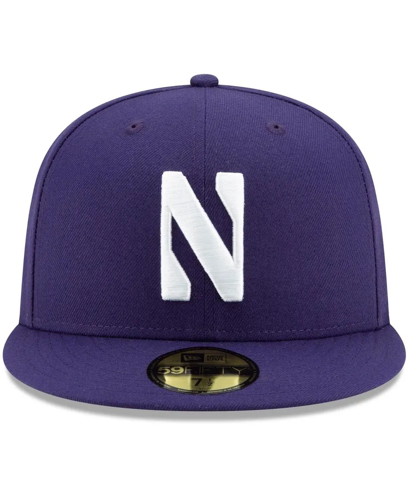 Men's New Era Purple Northwestern Wildcats Primary Team Logo Basic 59FIFTY Fitted Hat