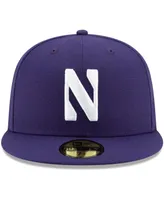 Men's New Era Purple Northwestern Wildcats Primary Team Logo Basic 59FIFTY Fitted Hat