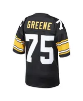 Men's Mitchell & Ness Joe Greene Black Pittsburgh Steelers 1975 Authentic Throwback Retired Player Jersey