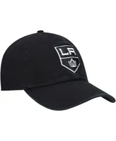 Men's '47 Black Los Angeles Kings Logo Clean Up Adjustable Hat