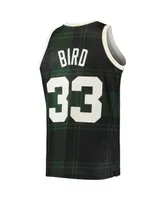 Men's Mitchell & Ness Larry Bird Black Boston Celtics 1985-86 Hardwood Classics Uninterrupted Swingman Jersey