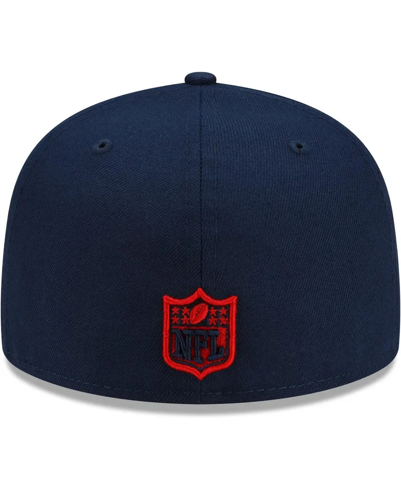 Men's New Era Navy New England Patriots City Cluster 59FIFTY Fitted Hat