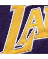 Men's Fanatics Purple and Gold Los Angeles Lakers Big Tall Double Contrast Pullover Hoodie