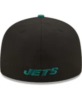 Men's New Era Black, Green New York Jets Two-Tone Flipside 59FIFTY Fitted Hat