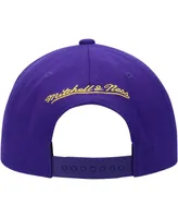 Men's Mitchell & Ness Purple Los Angeles Lakers Two Tonal Snapback Hat