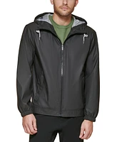 Club Room Men's Rubberized Lightweight Hooded Rain Jacket, Created for Macy's