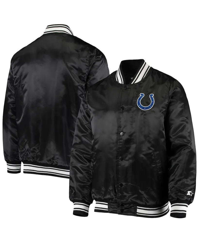 Tampa Bay Buccaneers Starter Jacket Men's Black The Pick and Roll Full-Snap Jacket, L / Black