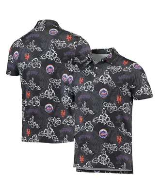 Reyn Spooner Men's Orange Houston Astros Cooperstown Collection Puamana  Print Polo Shirt