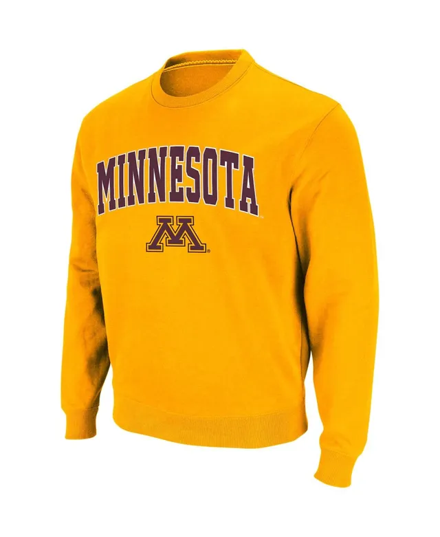 Men's Colosseum Navy Marquette Golden Eagles Arch & Logo Crew Neck