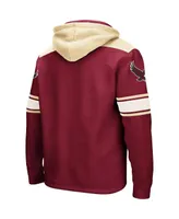 Men's Colosseum Maroon Boston College Eagles 2.0 Lace-Up Pullover Hoodie