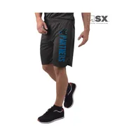 Men's Msx By Michael Strahan Black Carolina Panthers Training Shorts