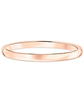 Comfort Fit Wedding Band (2mm) 14k Gold