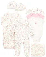 Little Me Baby Girls Vintage Rose Bodysuits, Pack of 3
