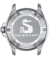 Tissot Unisex Seastar Silver-Tone Stainless Steel Bracelet Watch 36mm