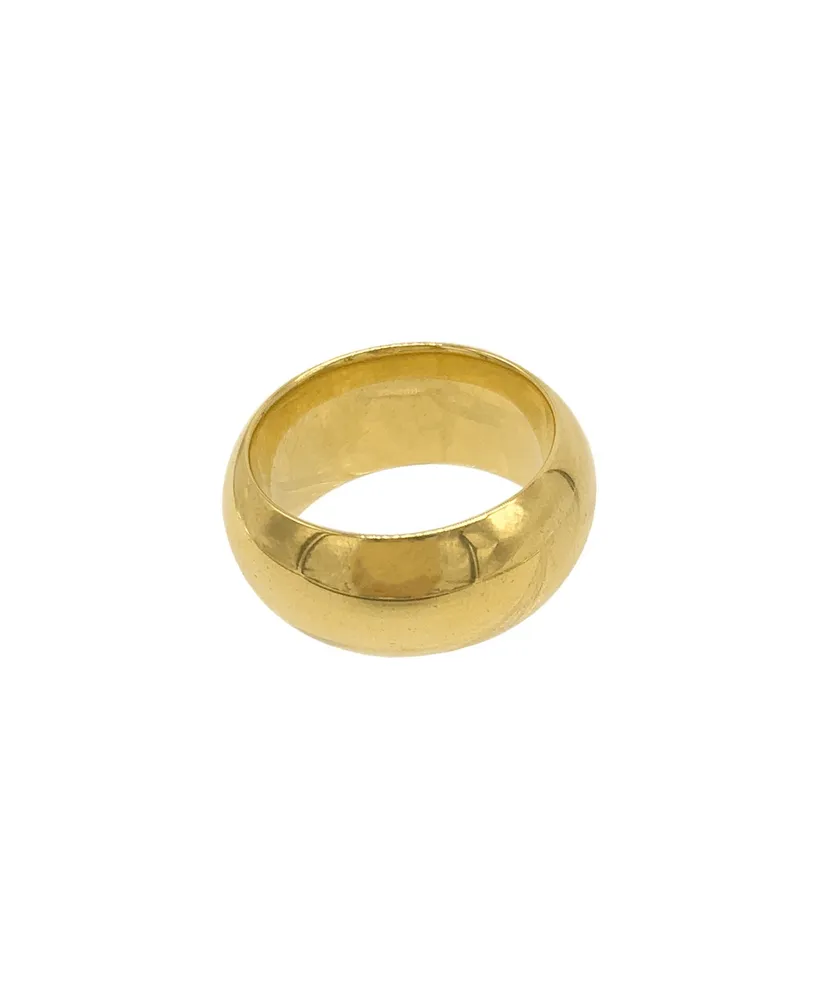 Adornia 10mm Domed Cigar Band Ring