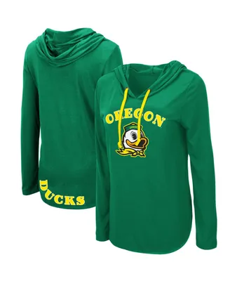 Women's Colosseum Green Oregon Ducks My Lover Hoodie Long Sleeve T-shirt