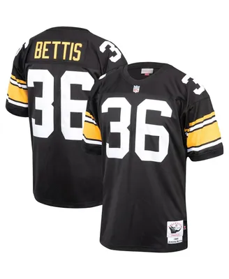 Men's Mitchell & Ness Jerome Bettis Black Pittsburgh Steelers 1996 Authentic Throwback Retired Player Jersey