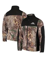 Men's Dunbrooke Realtree Camo and Black Seattle Seahawks Circle Hunter Softshell Full-Zip Jacket