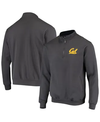 Men's Colosseum Charcoal Cal Bears Tortugas Logo Quarter-Zip Jacket