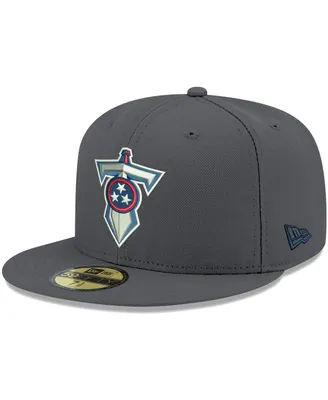 Men's New Era Graphite Tennessee Titans Alternate Logo Storm Ii 59Fifty Fitted Hat
