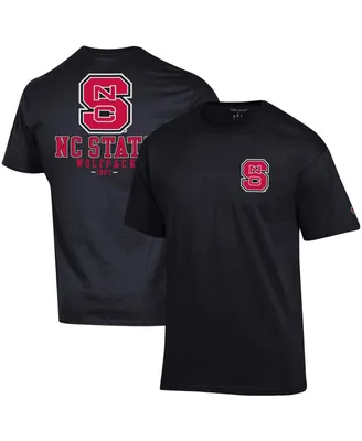 Men's Champion Black Nc State Wolfpack Stack 2-Hit T-shirt