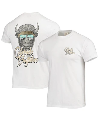 Men's White Colorado Buffaloes Mascot Bandana T-shirt