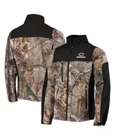 Men's Dunbrooke Realtree Camo and Black Chicago Bears Circle Hunter Softshell Full-Zip Jacket