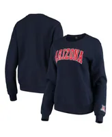 Women's Colosseum Navy Arizona Wildcats Campanile Pullover Sweatshirt