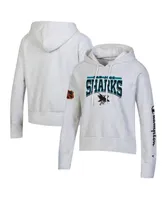 Women's Champion Heathered Gray San Jose Sharks Reverse Weave Pullover Hoodie