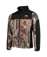 Men's Dunbrooke Realtree Camo and Black Denver Broncos Circle Hunter Softshell Full-Zip Jacket