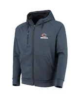 Men's Dunbrooke Navy Chicago Bears Shag Tri-Blend Full-Zip Raglan Hoodie