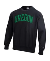 Men's Champion Black Oregon Ducks Arch Reverse Weave Pullover Sweatshirt